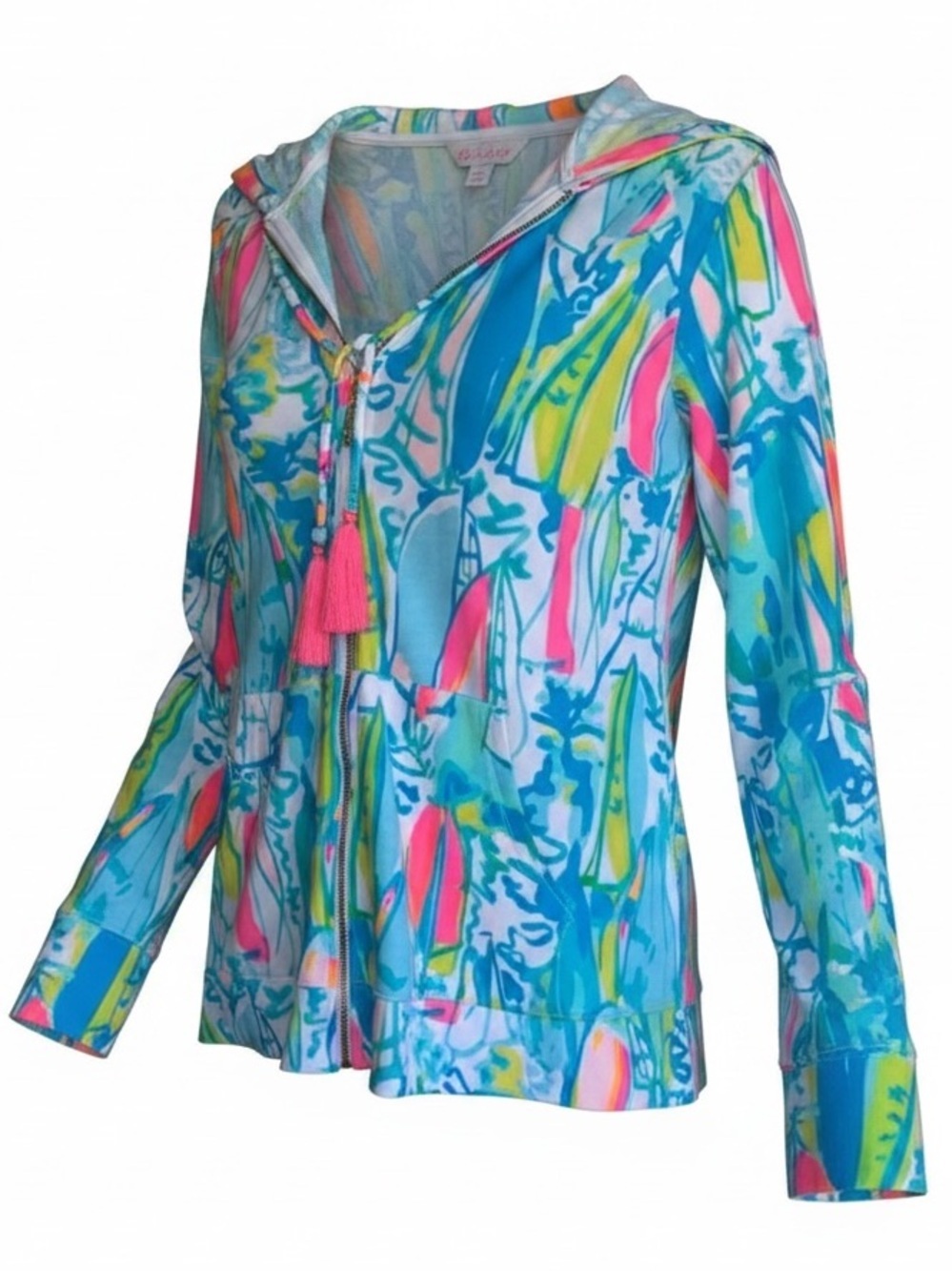 LILLY PULITZER MOORING HOODIE Sweatshirt/Jacket “Beach & Bae” MLT color Size XS
